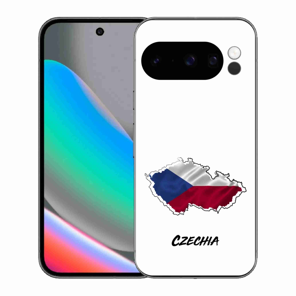 Gelový kryt mmCase na Google Pixel 10 Pro - Czechia bílé pozadí