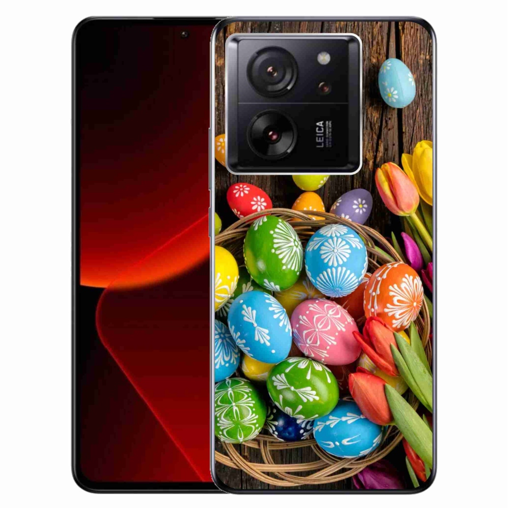 Gelový kryt mmCase na Xiaomi 13T/13T Pro - velikonoční vajíčka
