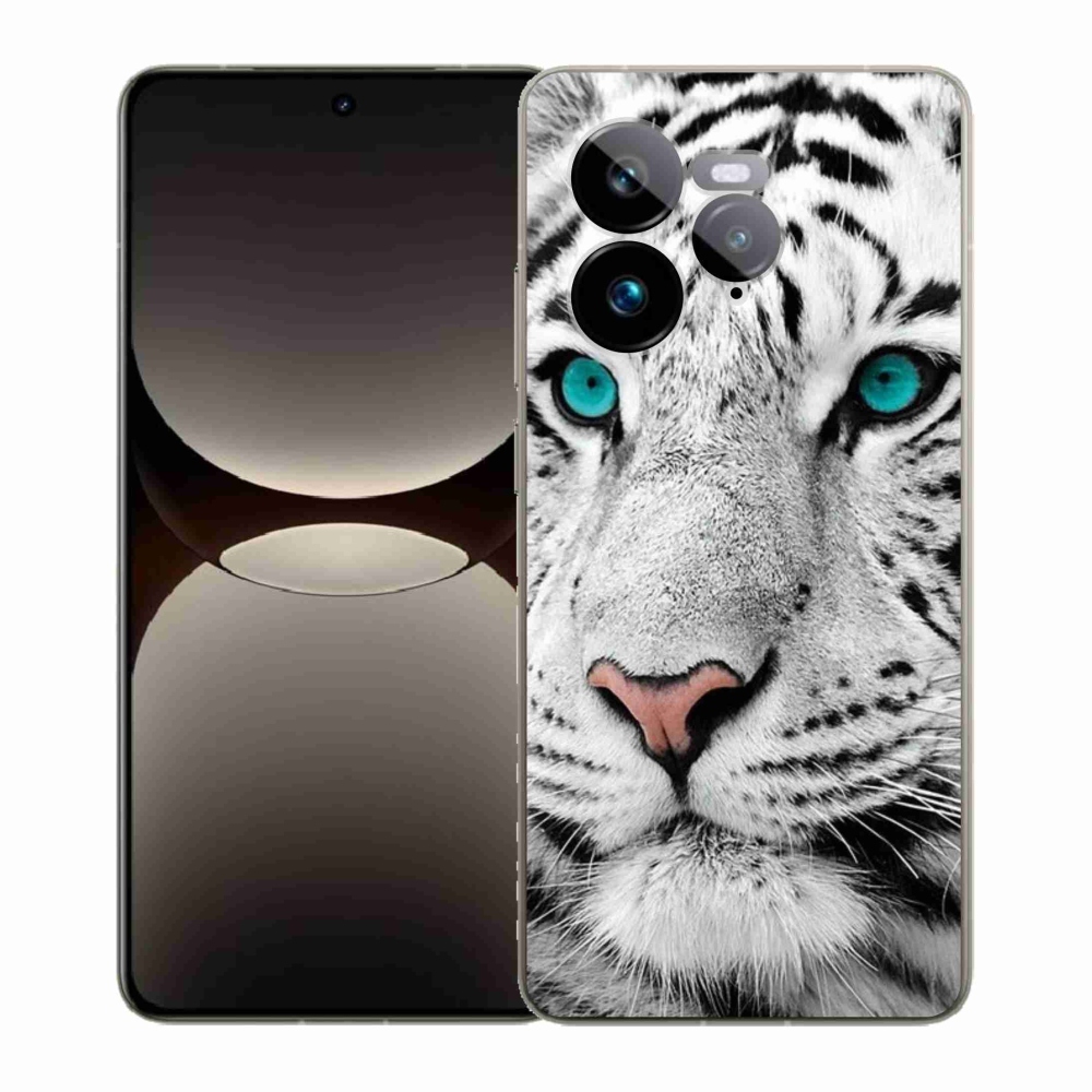 Gelový kryt mmCase na Realme GT 7 Pro 5G - bílý tygr