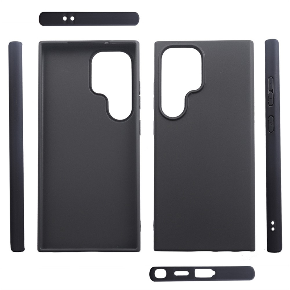 Matný gelový obal na Samsung Galaxy S25 Ultra - černý