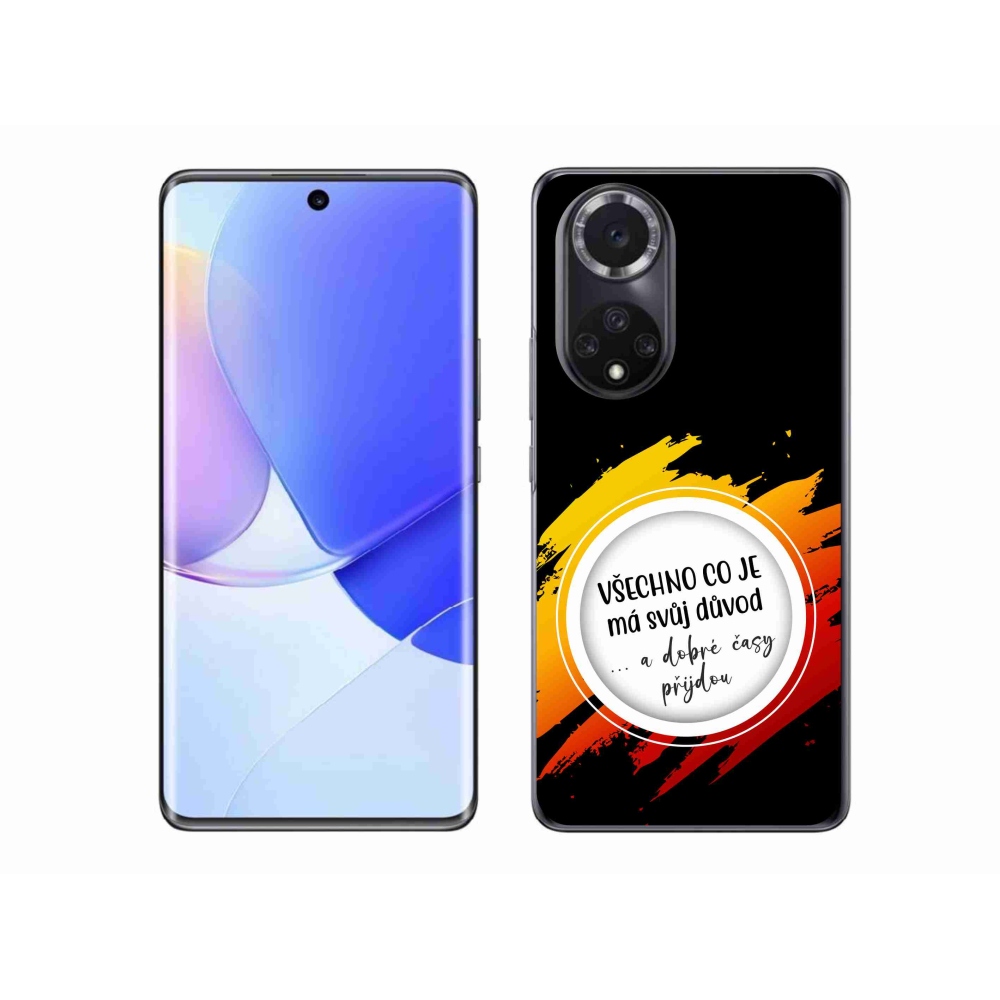 Gelový kryt mmCase na Huawei Nova 9 - citát 3 černé pozadí
