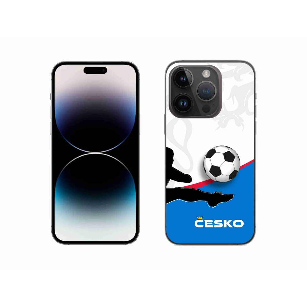 Gelový kryt mmCase na iPhone 14 Pro 6.1 - fotbal Česko 3