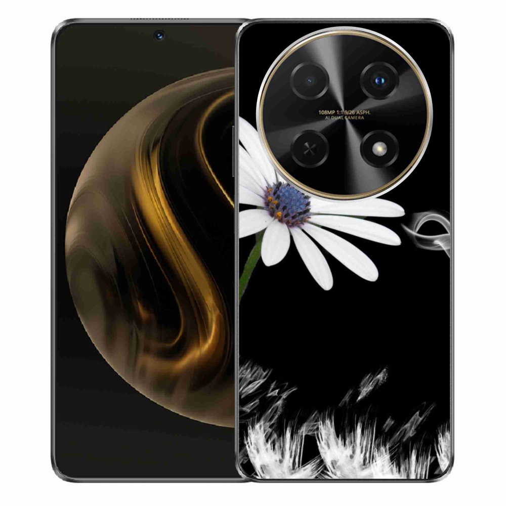 Gelový kryt mmCase na Huawei Nova 12i - bílá květina