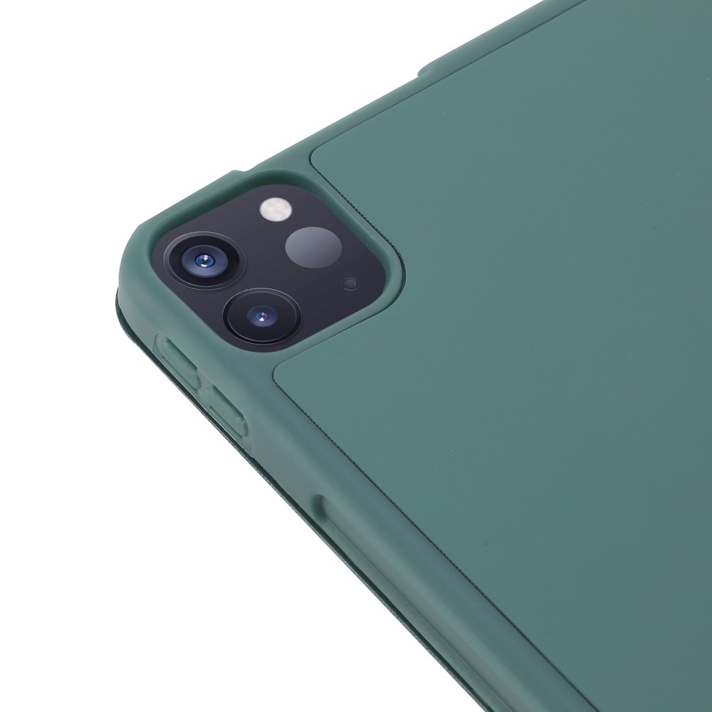 Chytré polohovatelné pouzdro na iPad Pro 11 (2020/21/22) - tmavězelené