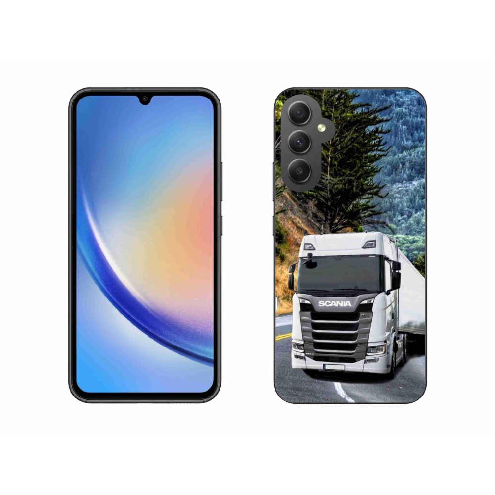 Gelový kryt mmCase na Samsung Galaxy A34 5G - kamion 1