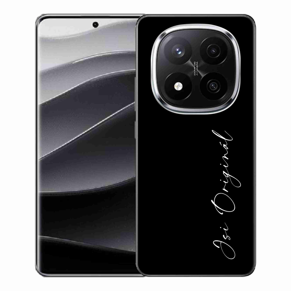 Gelový kryt mmCase na Xiaomi Redmi Note 14 Pro+ 5G - jsi originál černé pozadí