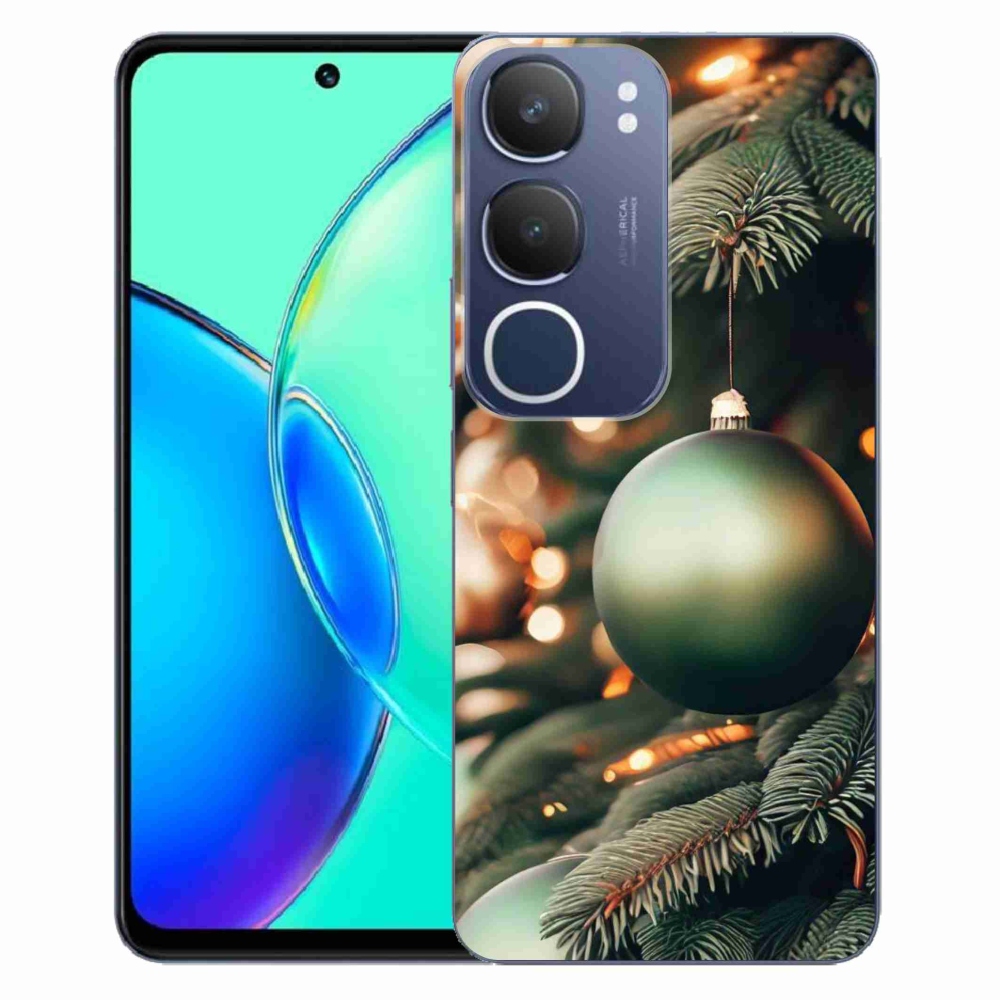 Gelový kryt mmCase na Vivo Y19s - vánoční ozdoby 1