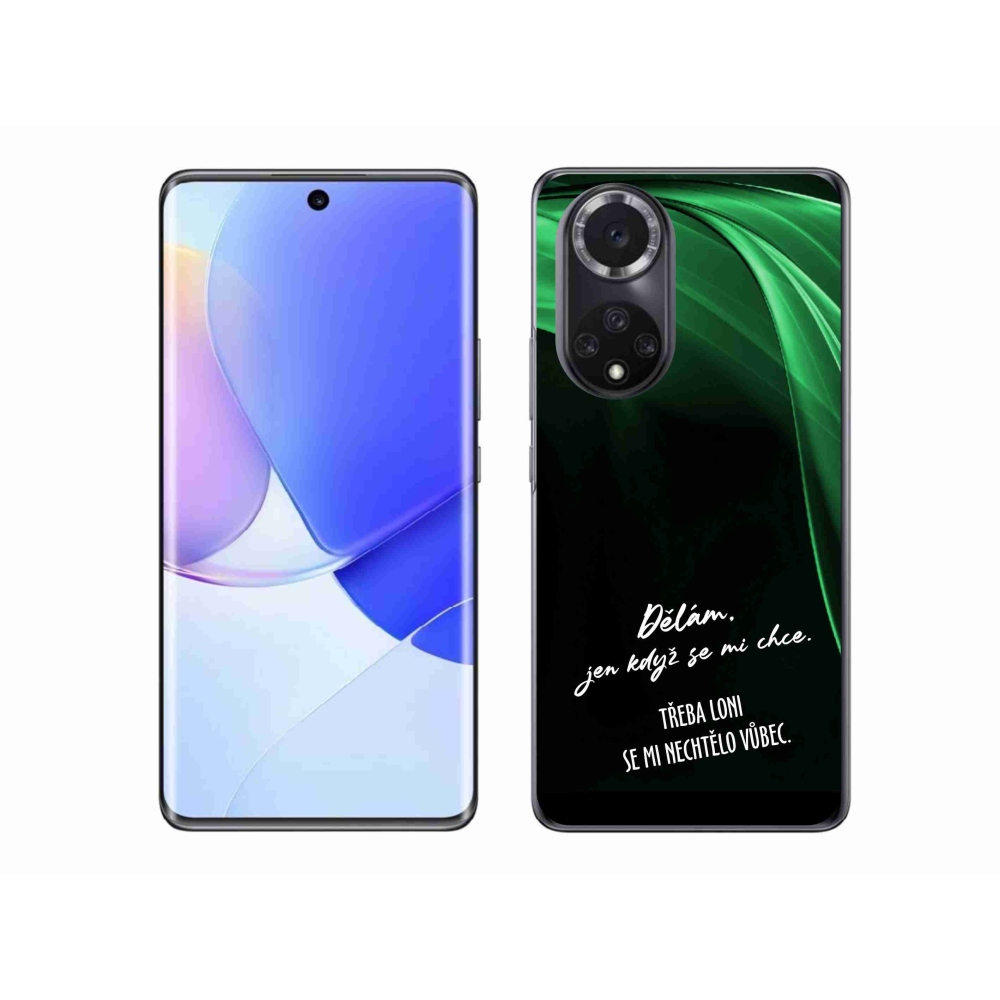 Gelový kryt mmCase na Honor 50 - vtipný text 12 černé pozadí