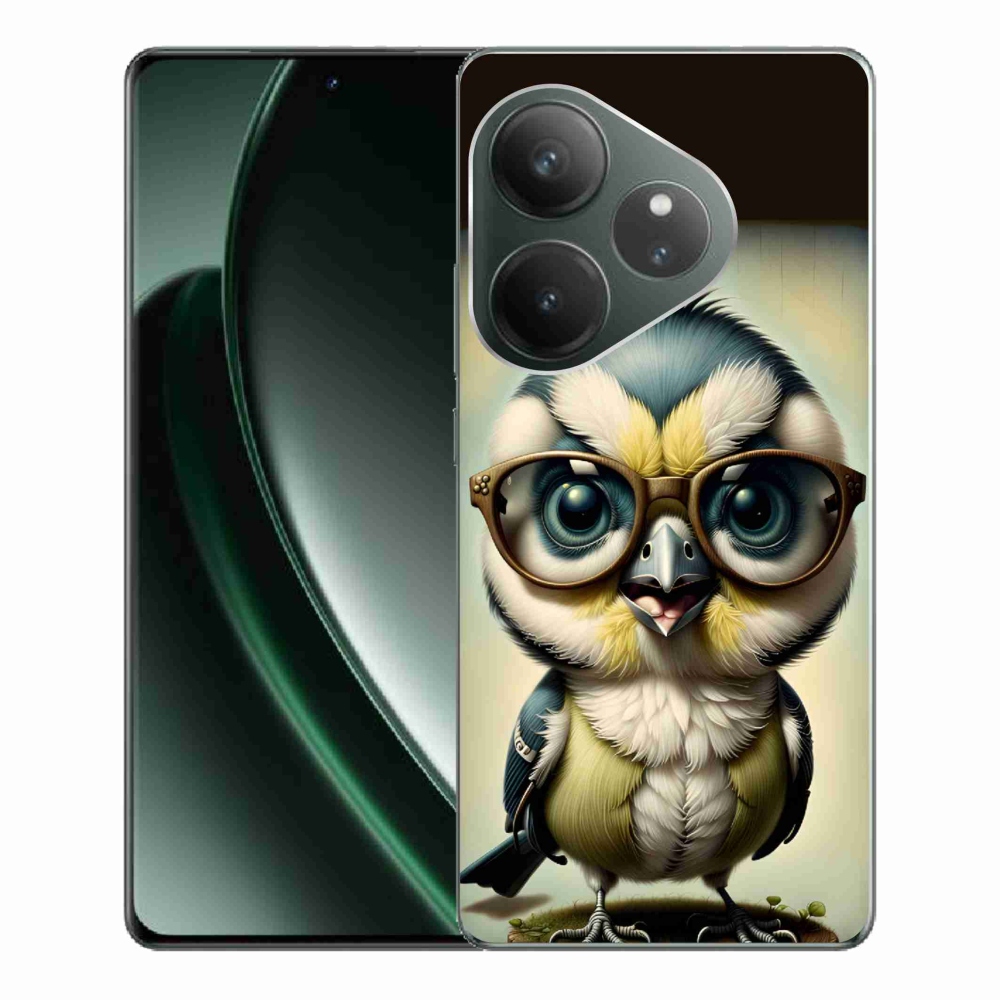 Gelový kryt mmCase na Realme GT 6 5G/GT 6T 5G - mládě s brýlemi