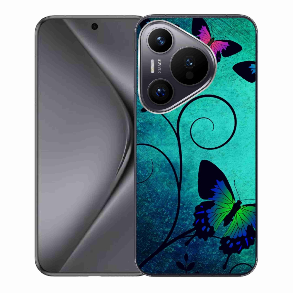 Gelový kryt mmCase na Huawei Pura 70 - barevní motýli