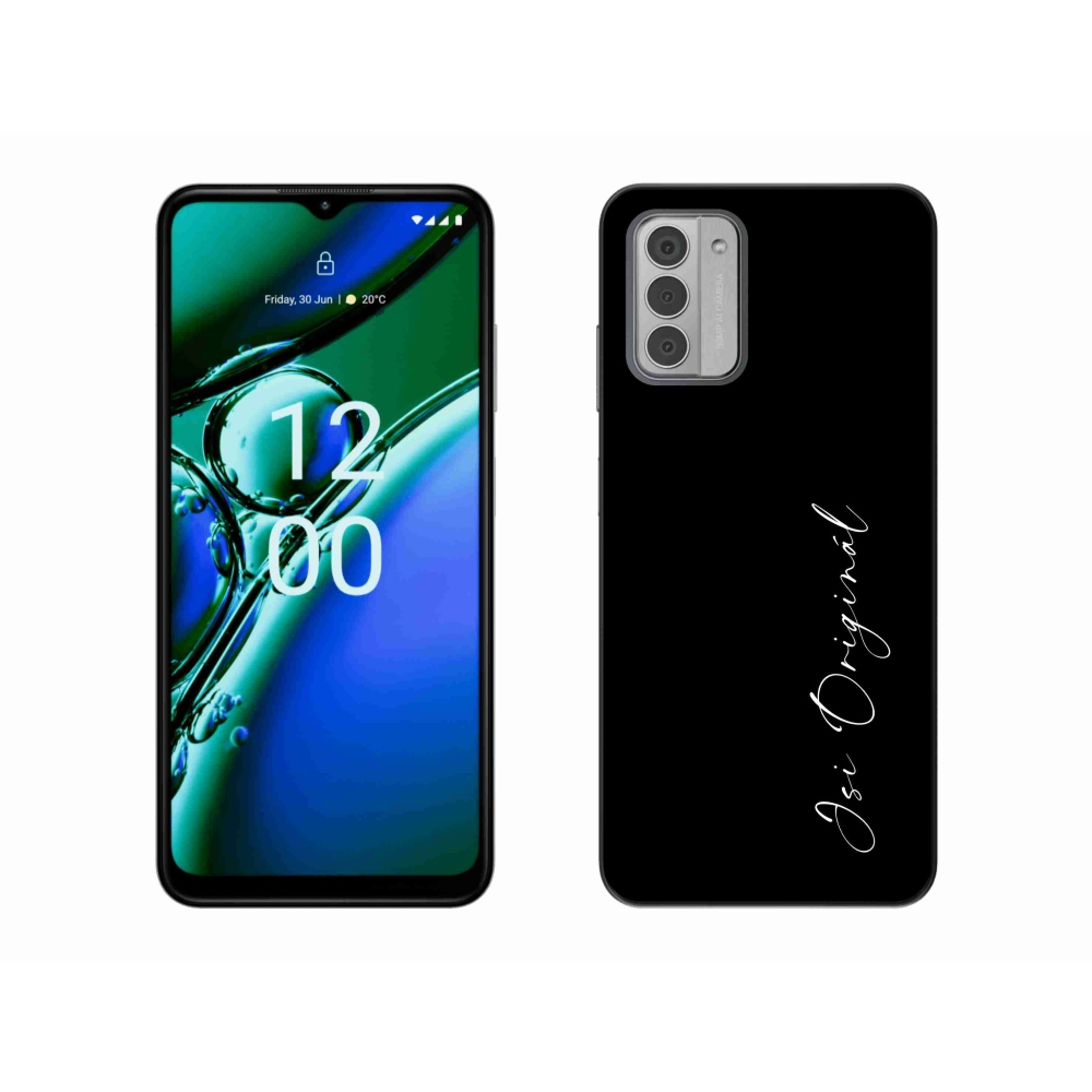 Gelový kryt mmCase na Nokia G42 - jsi originál černé pozadí