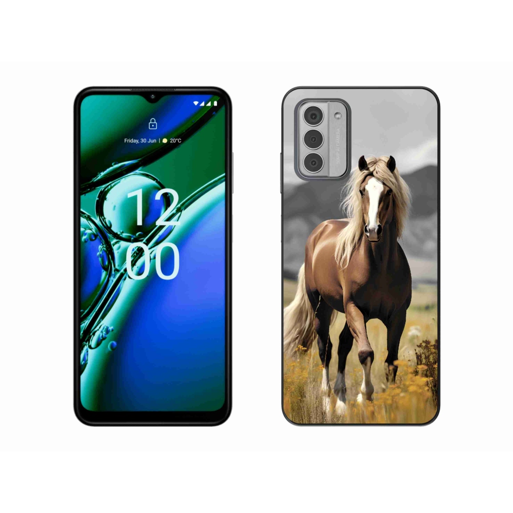 Gelový kryt mmCase na Nokia G42 - hnědý kůň 1