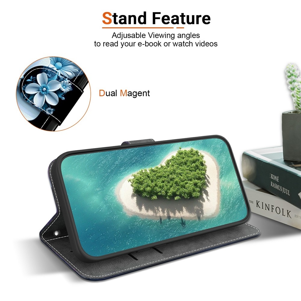 Versatile knížkové pouzdro na Xiaomi 15T - orchidej