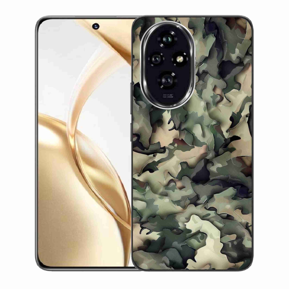 Gelový kryt mmCase na Honor 200 5G - maskáčový vzor 9