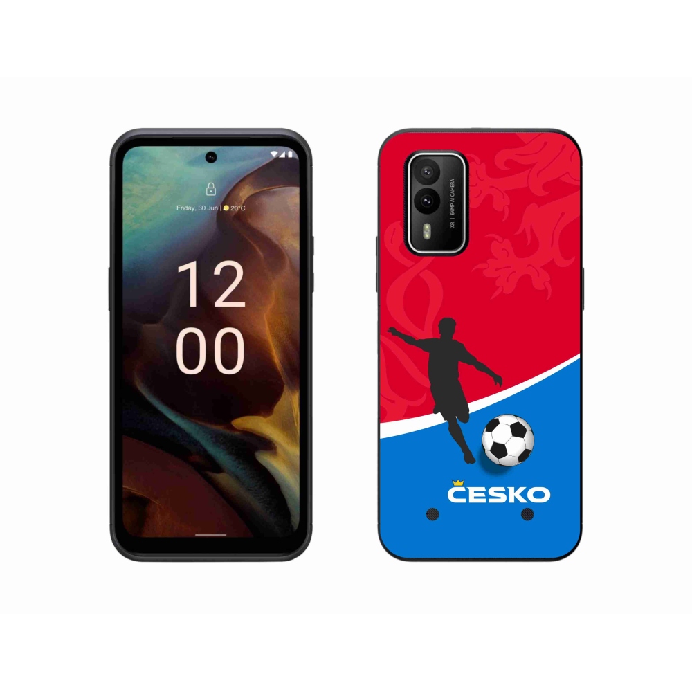 Gelový kryt mmCase na Nokia XR21 - fotbal Česko