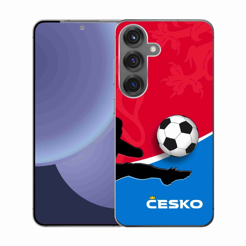 Gelový kryt mmCase na Samsung Galaxy S25 - fotbal Česko 2