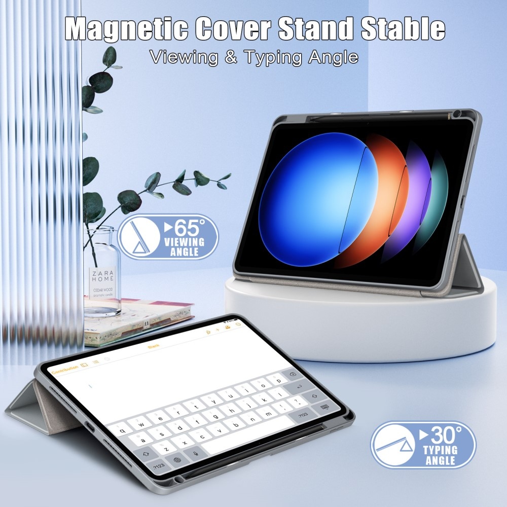 Case chytré zavírací pouzdro na tablet Xiaomi Pad 6S Pro - šedé