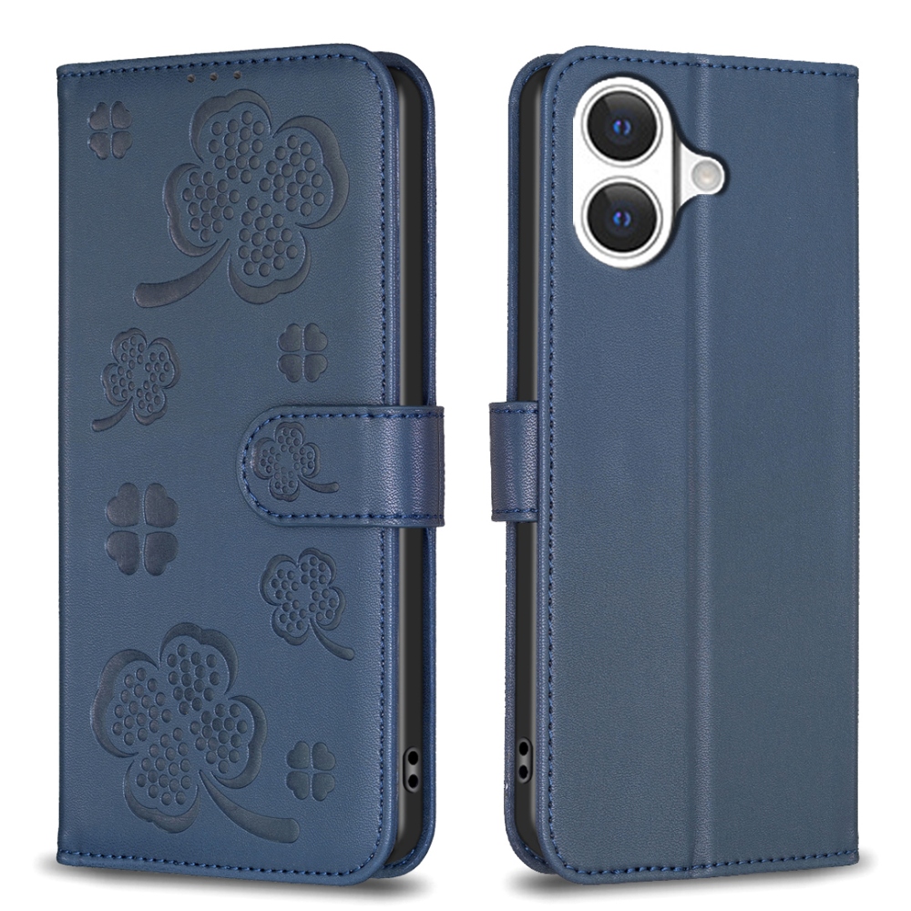 Clover knížkové pouzdro na iPhone 17 - modré