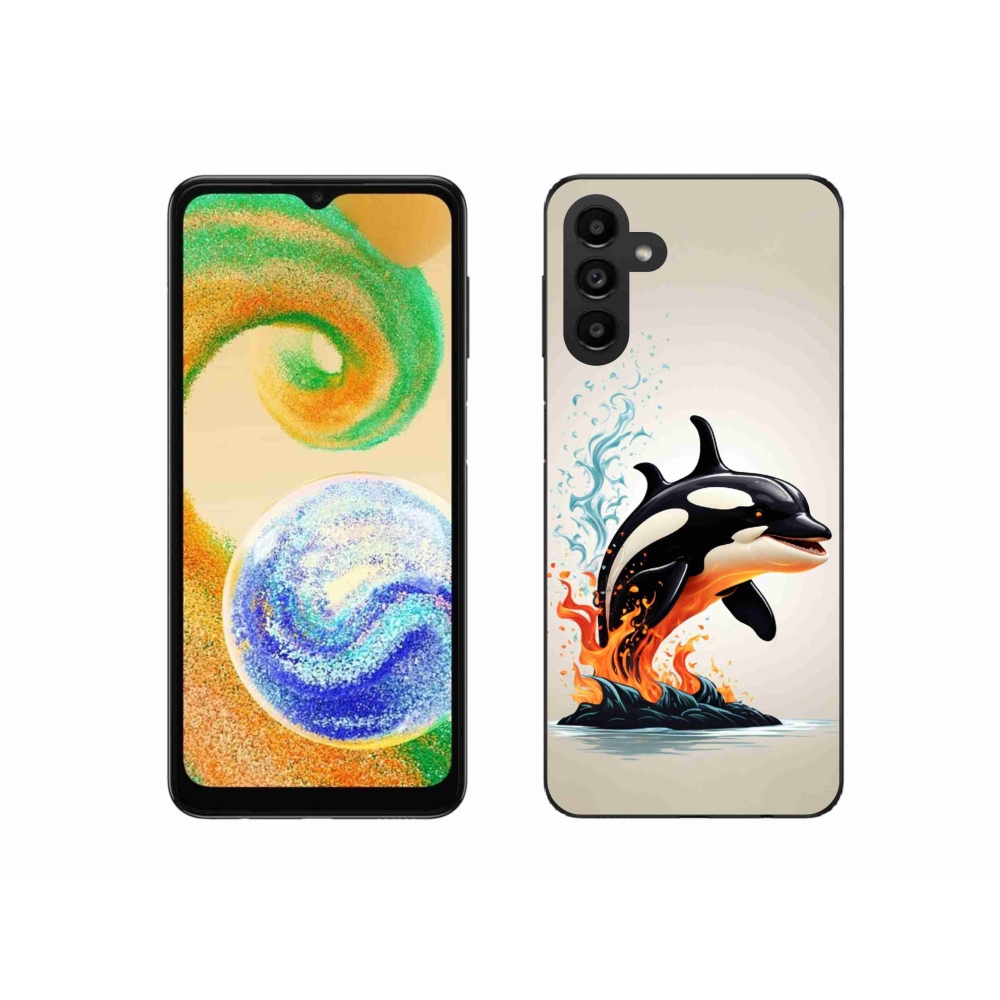 Gelový kryt mmCase na Samsung Galaxy A04s (164.7x76.7x9.1mm) - kosatka