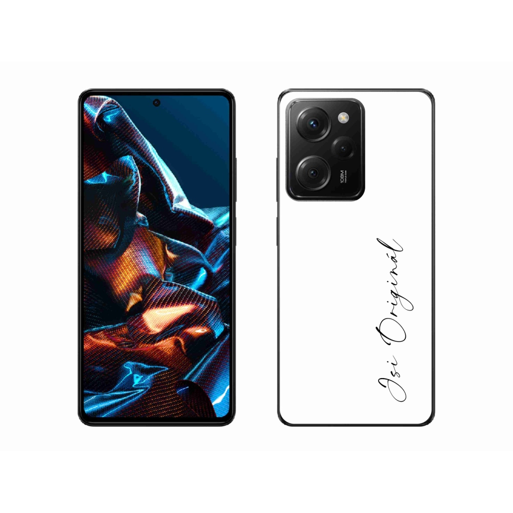 Gelový kryt mmCase na Xiaomi Poco X5 Pro 5G - jsi originál bílé pozadí