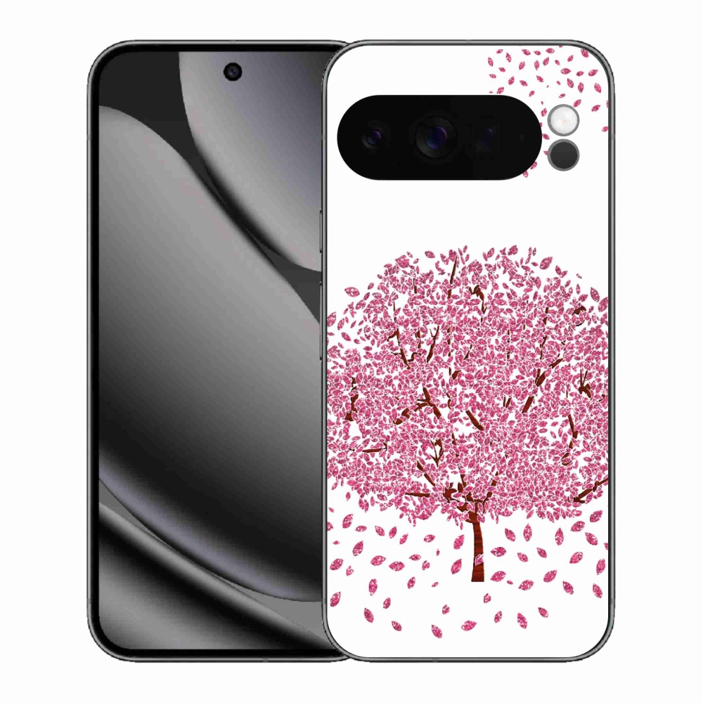 Gelový kryt mmCase na Google Pixel 10 Pro XL - kreslený strom s listy
