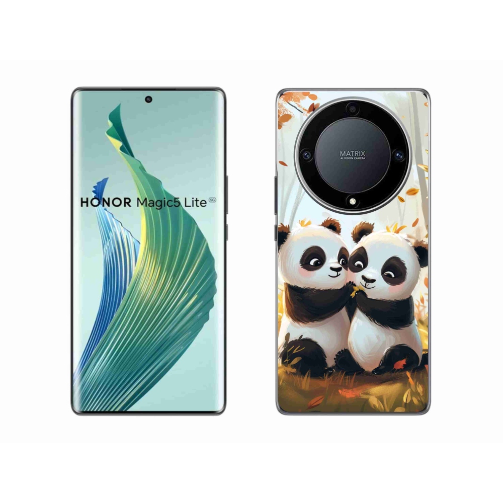 Gelový kryt mmCase na Honor Magic 5 Lite 5G - pandy