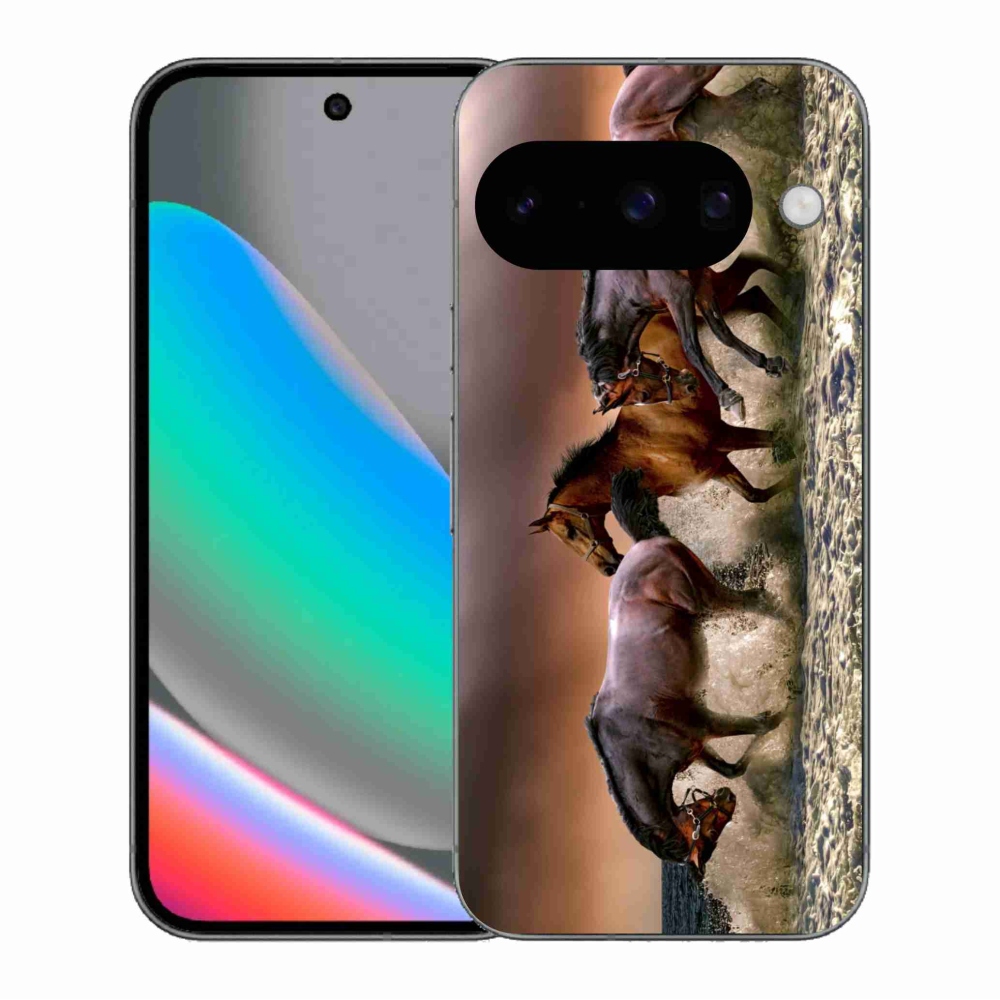 Gelový kryt mmCase na Google Pixel 10 - koně 1