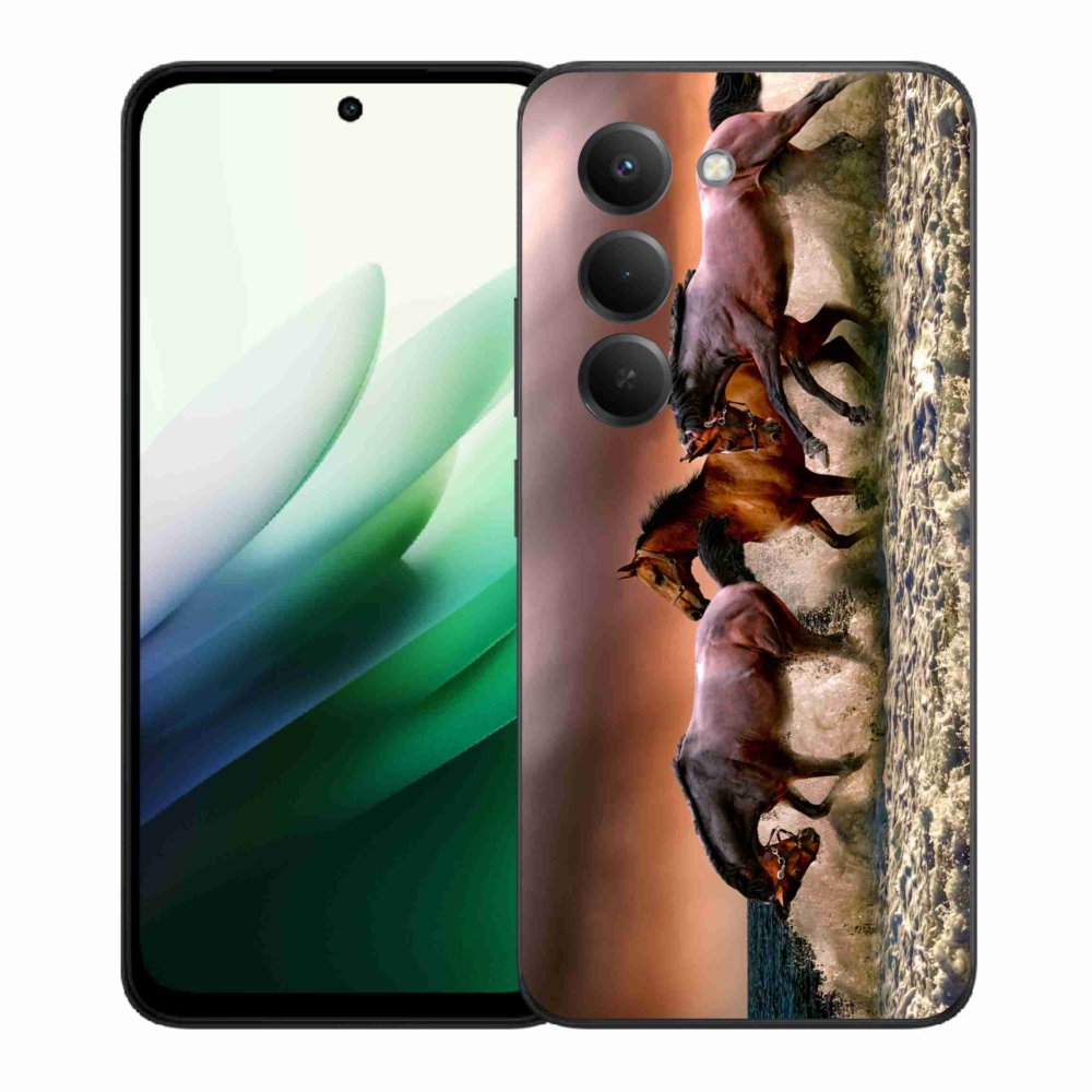 Gelový kryt mmCase na Xiaomi Redmi 15 5G (169mm) - koně 1