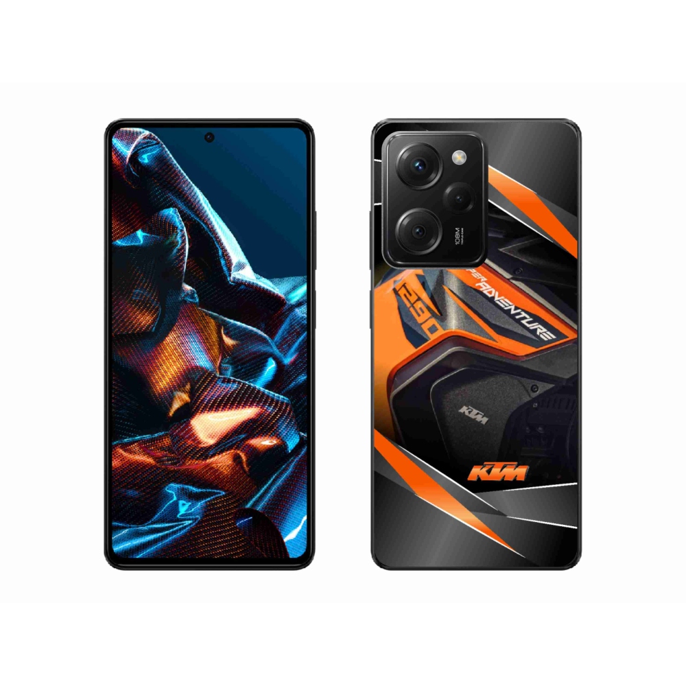 Gelový kryt mmCase na Xiaomi Poco X5 Pro 5G - motorka ktm