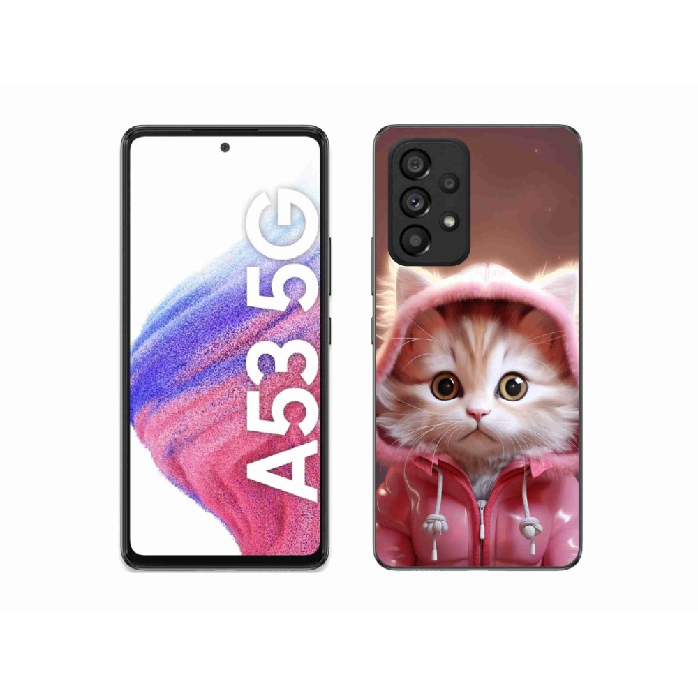 Gelový kryt mmCase na Samsung Galaxy A53 5G - roztomilé kotě 3