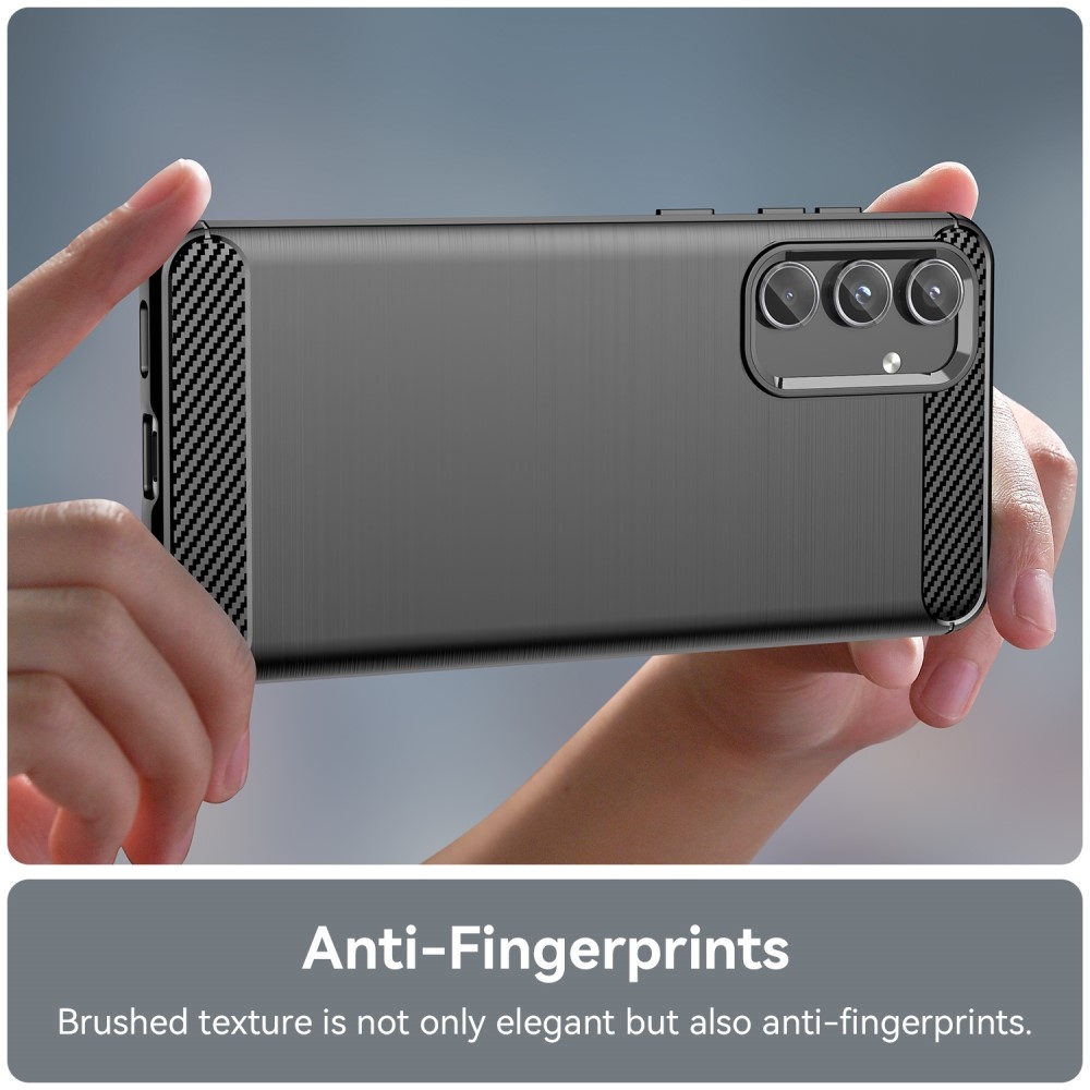 Carbon odolný gelový obal na Samsung Galaxy M55 5G - černý