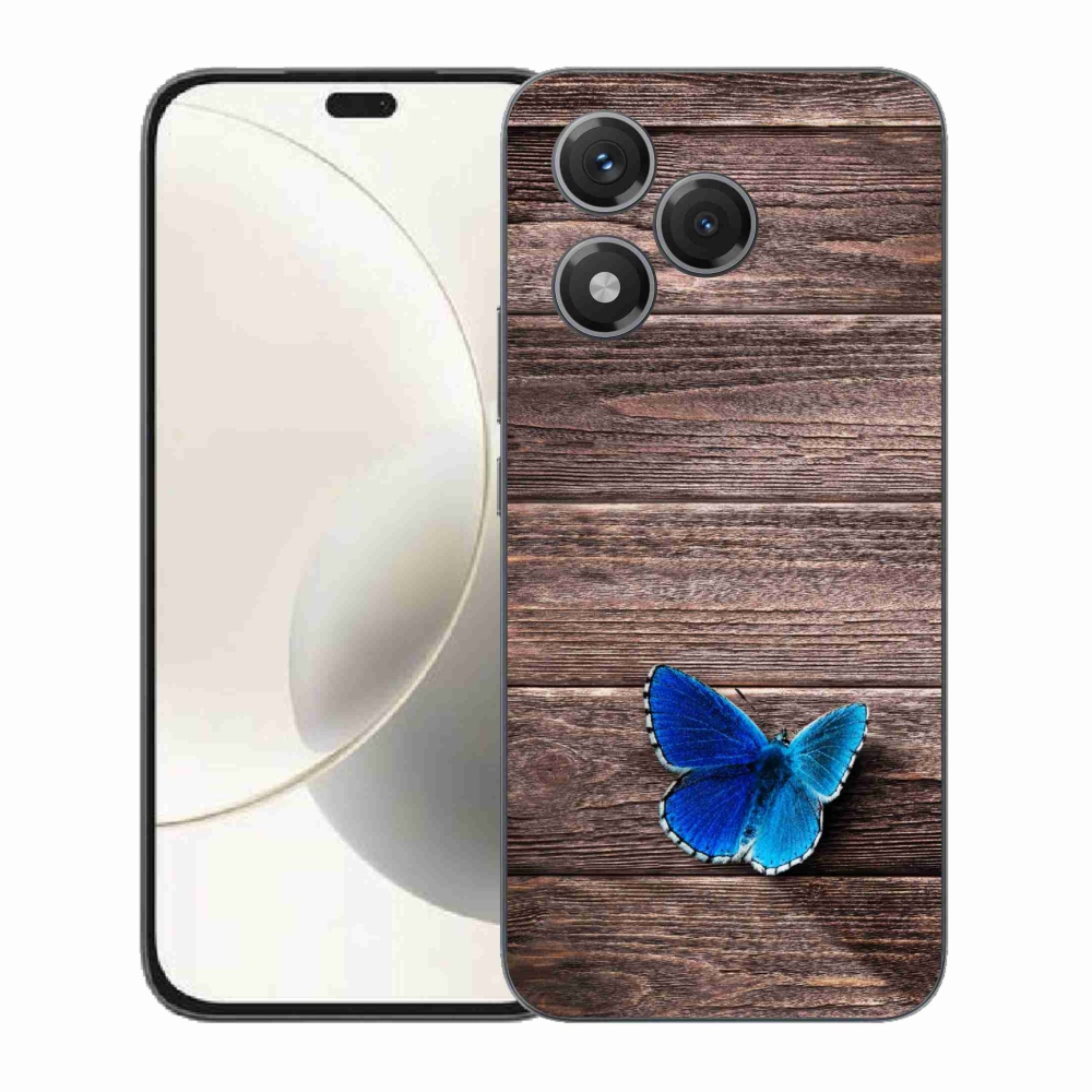 Gelový kryt mmCase na Honor 400 Lite - modrý motýl 1