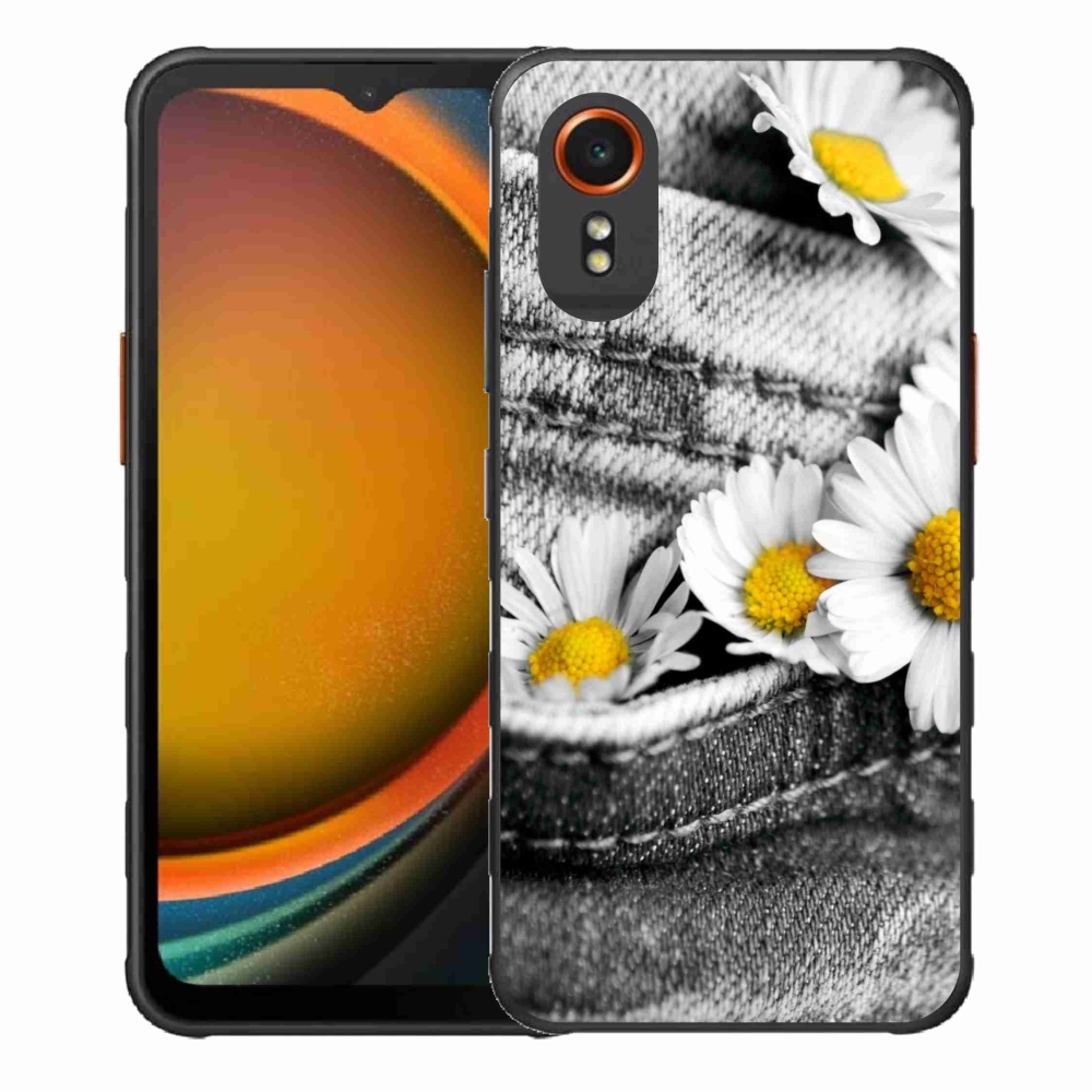 Gelový obal mmCase na Samsung Galaxy Xcover 7 - kopretiny