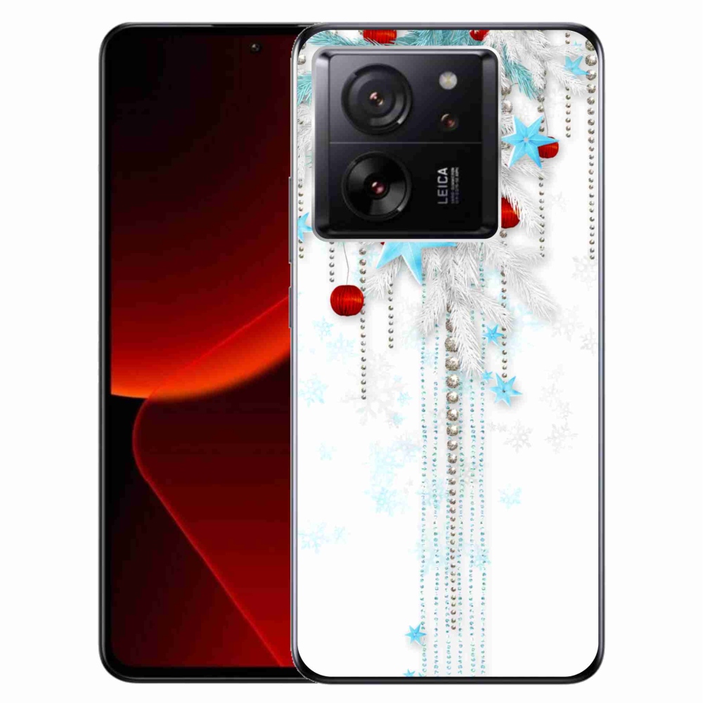 Gelový kryt mmCase na Xiaomi 13T/13T Pro - vánoční ozdoby