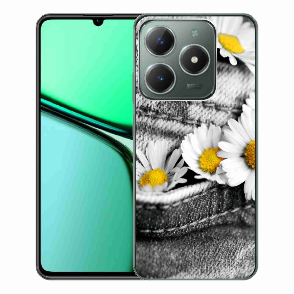 Gelový obal mmCase na Realme C61 - kopretiny