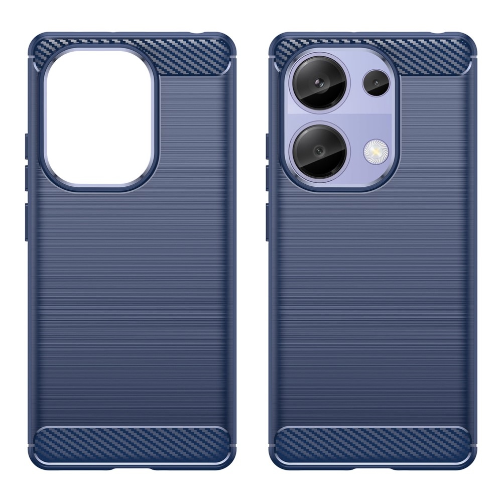 Carbon odolný gelový obal na Xiaomi Redmi Note 13 Pro 4G/Poco M6 Pro - modrý