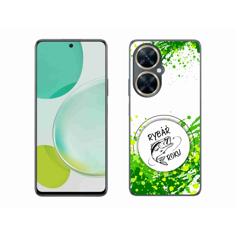 Gelový kryt mmCase na Huawei Nova 11i - rybář roku bílé pozadí
