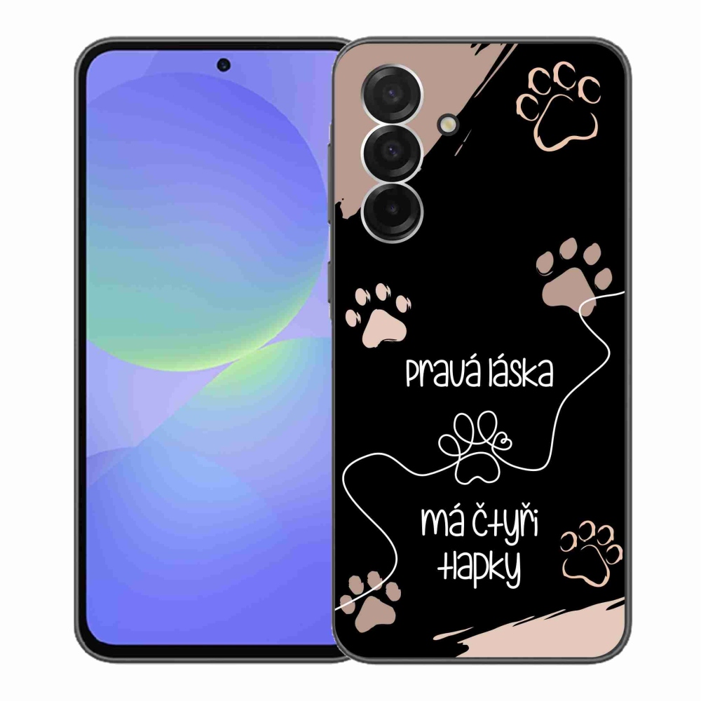 Gelový kryt mmCase na Samsung Galaxy A36 5G - psí motiv 1 černé pozadí