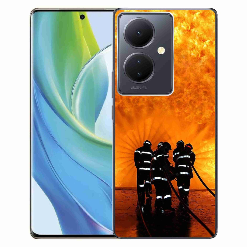 Gelový kryt mmCase na Vivo V29 Lite 5G - požár