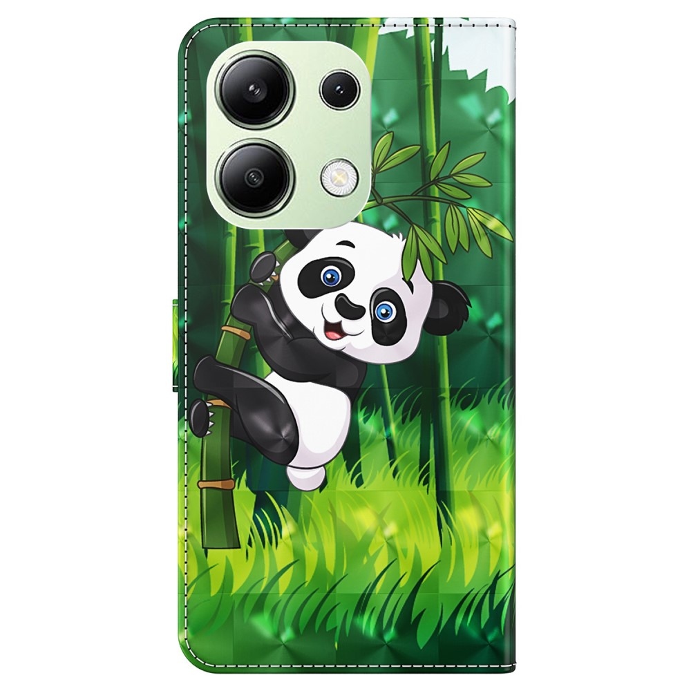 Print knížkové pouzdro na Xiaomi Redmi Note 13 - panda na bambusu