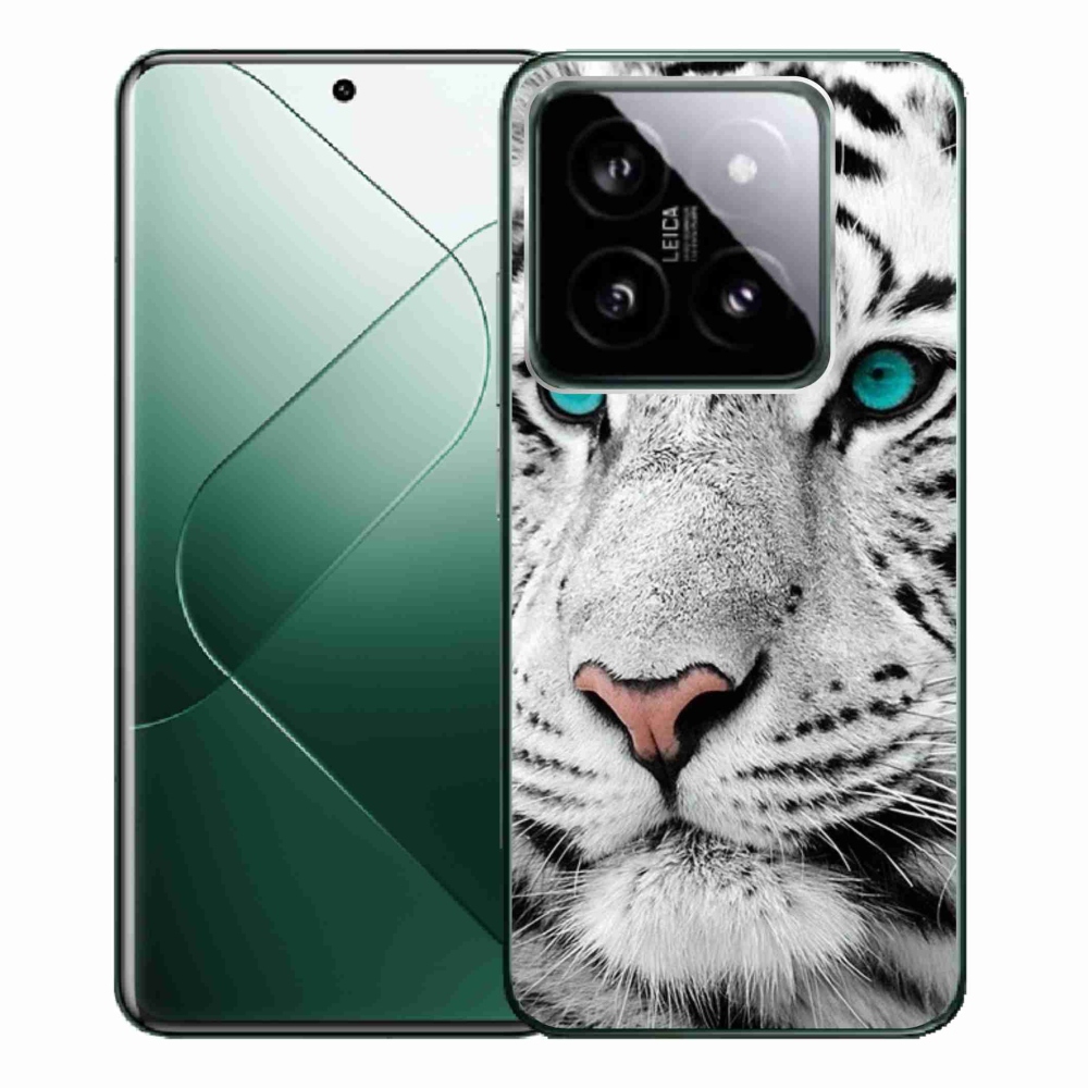 Gelový kryt mmCase na Xiaomi 14 Pro - bílý tygr