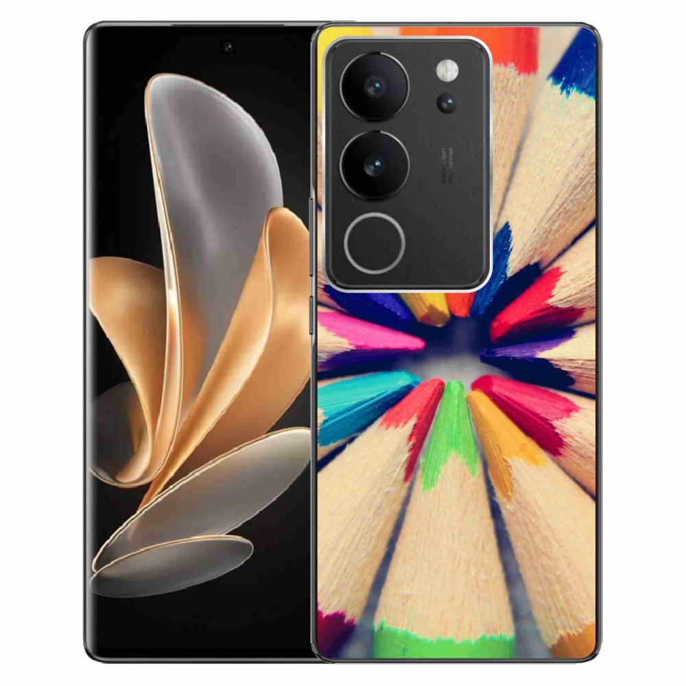 Gelový kryt mmCase na Vivo V29 5G - pastelky 