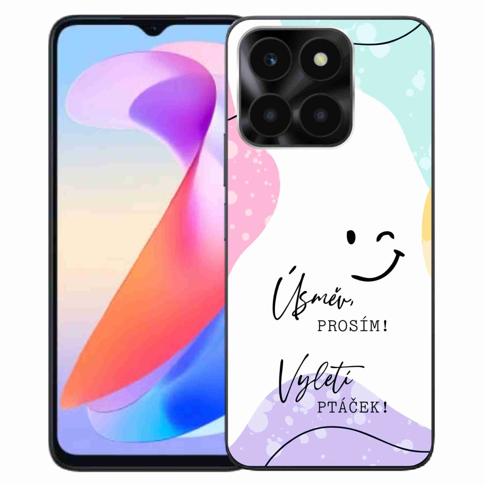 Gelový kryt mmCase na Honor X6a - vtipný text 4 bílé pozadí