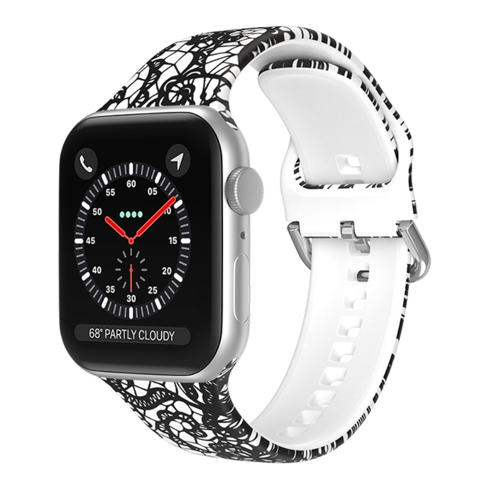 Print silikonový řemínek na Apple Watch Ultra/Ultra 2 49mm/SE/SE 2022/2023 44mm/9/8/7 45mm/6/5/4 44mm/3/2/1 42 mm - vzor J