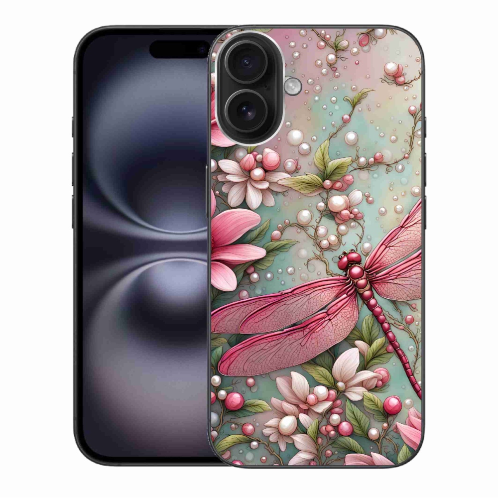 Gelový kryt mmCase na iPhone 16 Plus - vážka