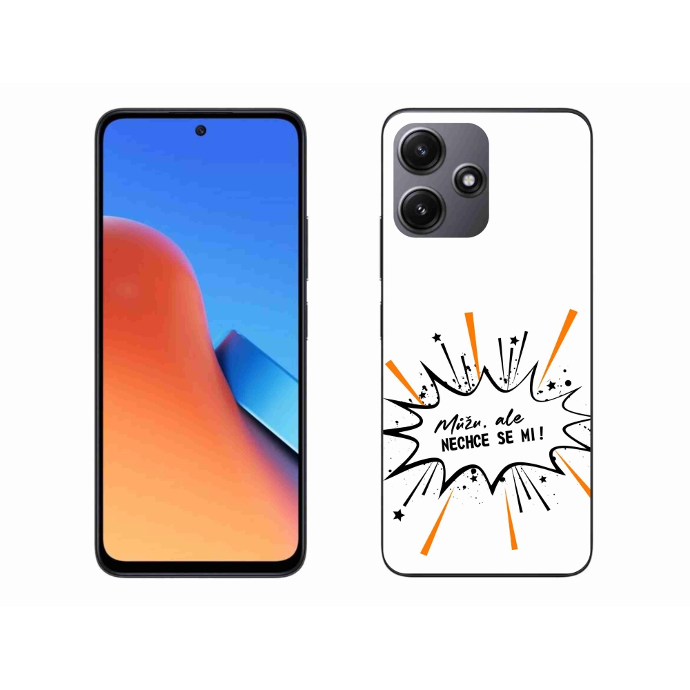 Gelový kryt mmCase na Xiaomi Redmi 12 5G - vtipný text 11 bílé pozadí