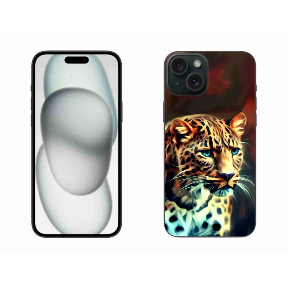 Gelový kryt mmCase na iPhone 15 Plus - leopard