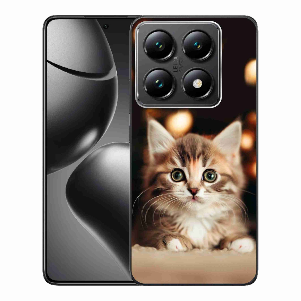 Gelový kryt mmCase na Xiaomi 14T Pro - roztomilé kotě 2