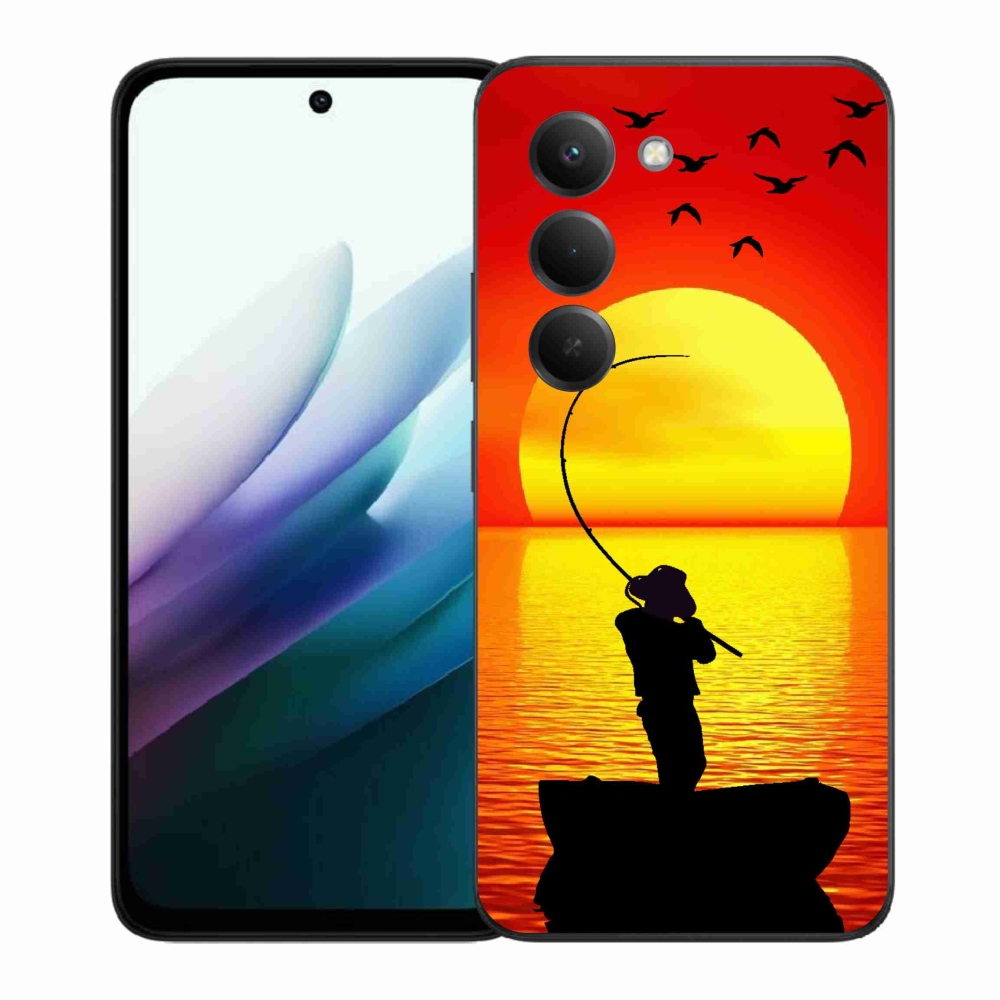 Gelový kryt mmCase na Xiaomi Redmi 15 4G/5G (171mm) - rybaření