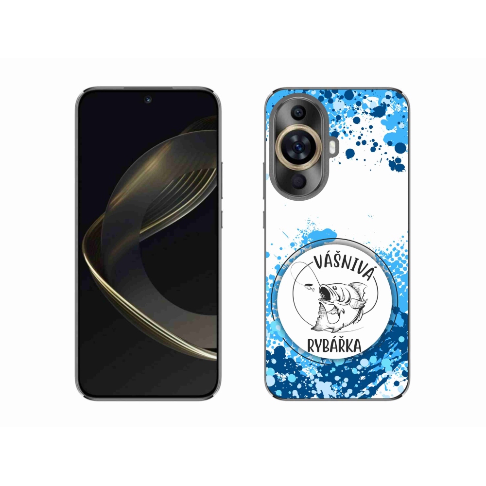 Gelový kryt mmCase na Huawei Nova 11 - vášnivá rybářka bílé pozadí